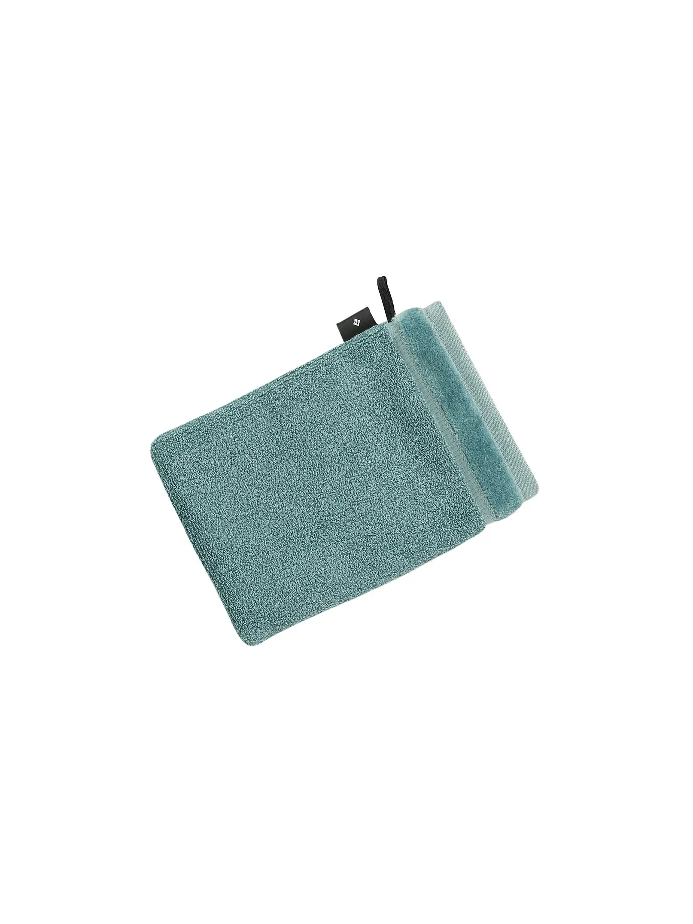 VOSSEN | Waschhandschuh Pure 16x22cm Red Rock | türkis
